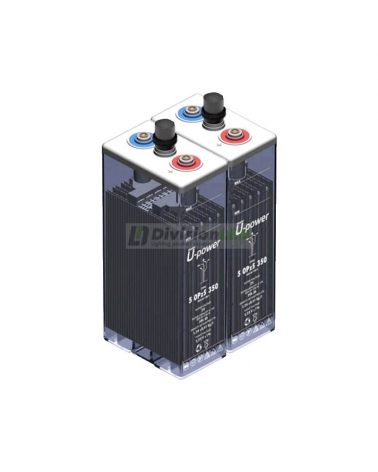 U-Power UP-5OPZS350 Pack 2 Baterías estacionarias 2V solar OPzS 627AH C100