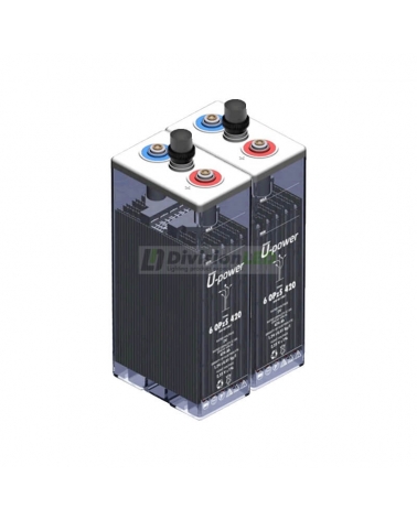 U-Power UP-6OPZS420 Pack 2 Baterías estacionarias 2V solar OPzS 750AH C100