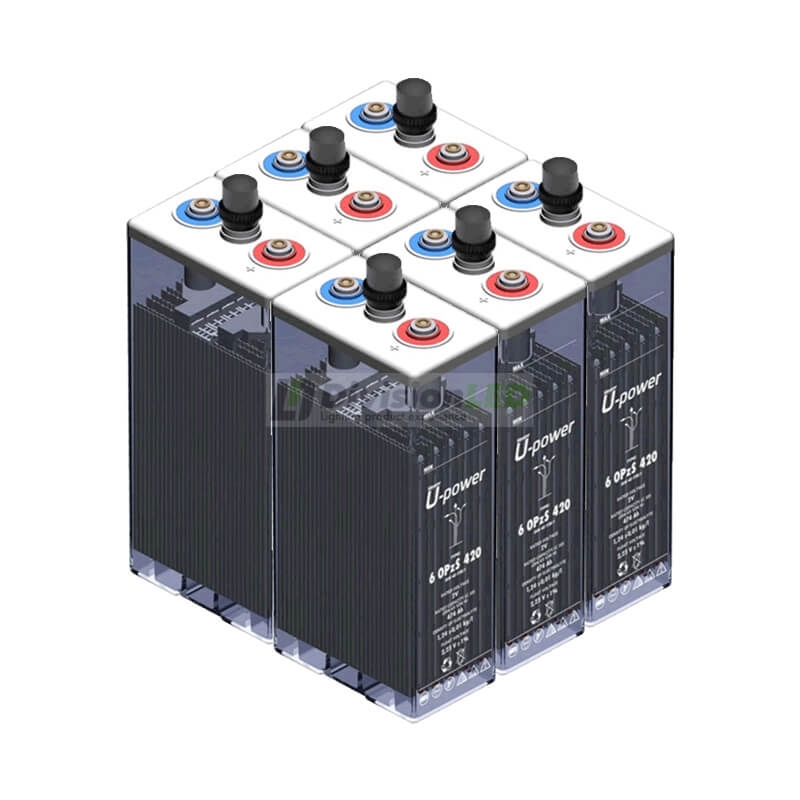 U-Power UP-6OPZS420 Pack 6 Baterías estacionarias 2V solar OPzS 750AH C100