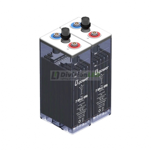 U-Power UP-7OPZS490 Pack 2 Baterías estacionarias 2V solar OPzS 855AH C100