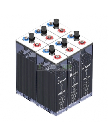 U-Power UP-7OPZS490 Pack 6 Baterías estacionarias 2V solar OPzS 855AH C100