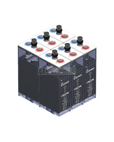 U-Power UP-6OPZS600 Pack 6 Baterías estacionarias 2V solar OPzS 1095AH C100