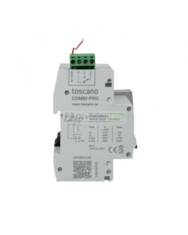 Toscano 10002894 COMBI-PRO 2PT 2P32T15 Protector sobretensión perm. y trans. + IGA monofásico 2x32A reconexión automática