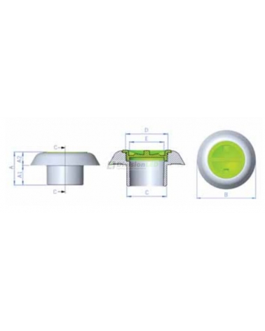 Astralpool 24415 Boquilla de aspiración para encolar piscinas hormigón