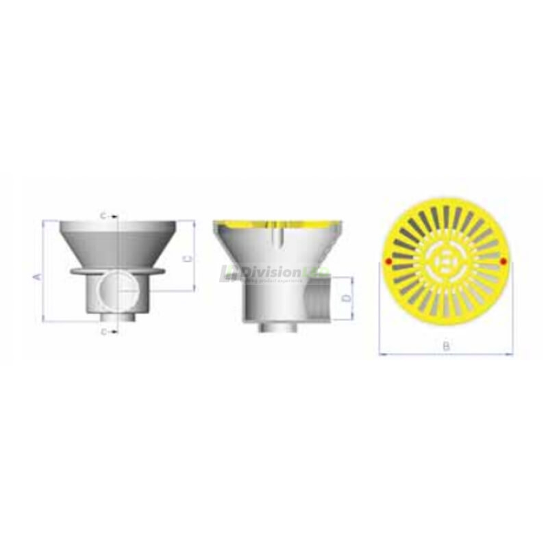 Astralpool 01467 Sumidero circular con rejilla salida 2" piscinas hormigón