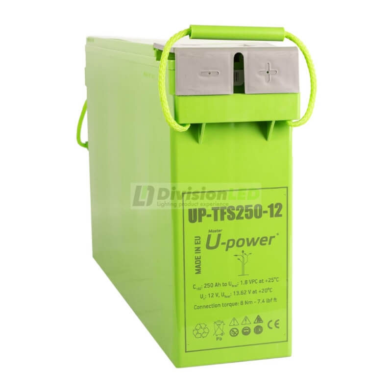 U-Power UP-TFS250-12 Batería AGM ciclo profundo 12V 250AH c100