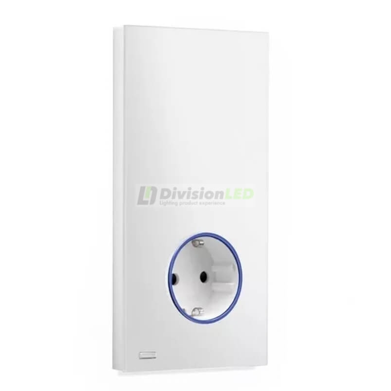 SIMON 10032108-130 Kit completo para 1 elemento con 1 base de enchufe schuko HUB PRO Simon iO blanco brillante Simon 100