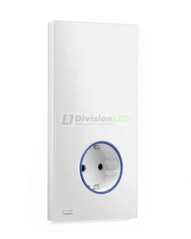 SIMON 10032108-130 Kit completo para 1 elemento con 1 base de enchufe schuko HUB PRO Simon iO blanco brillante Simon 100