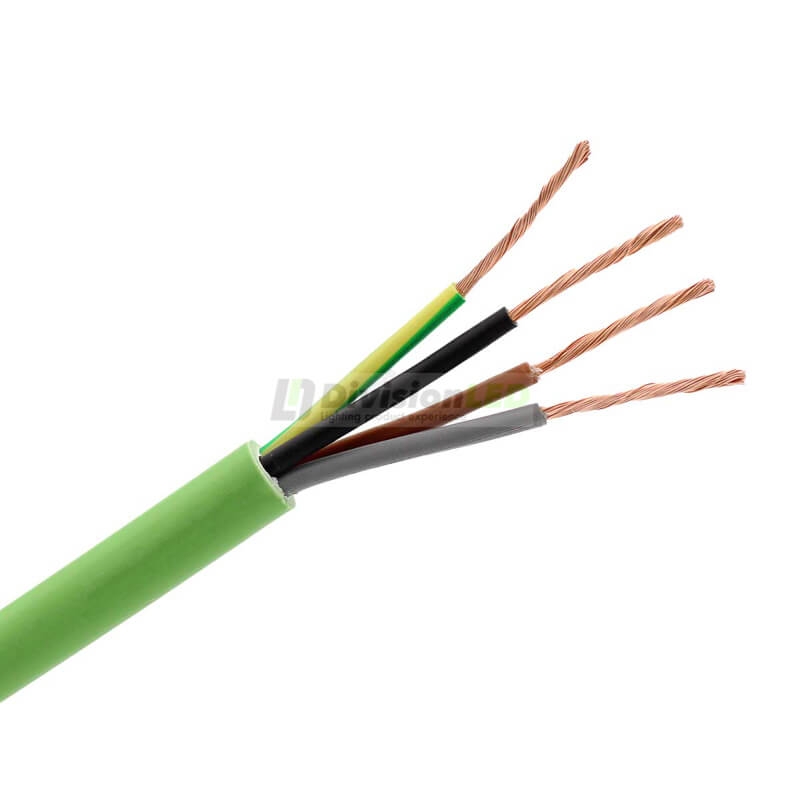 General Cable RZ1-K (AS) flexible libre de halógenos 4G2.5mm² verde al corte