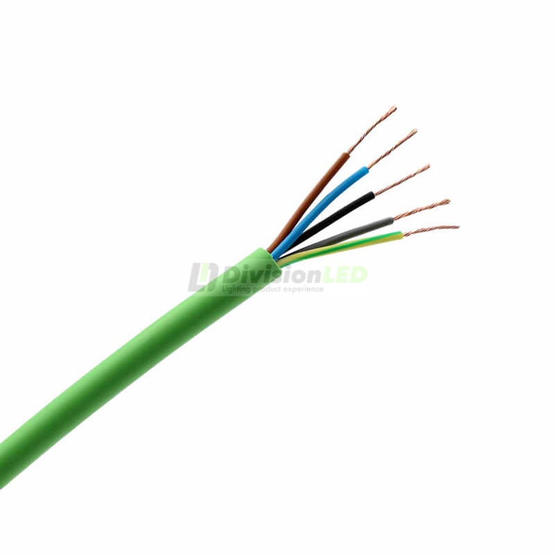 General Cable RZ1-K (AS) flexible libre de halógenos 5G1.5mm² verde al corte