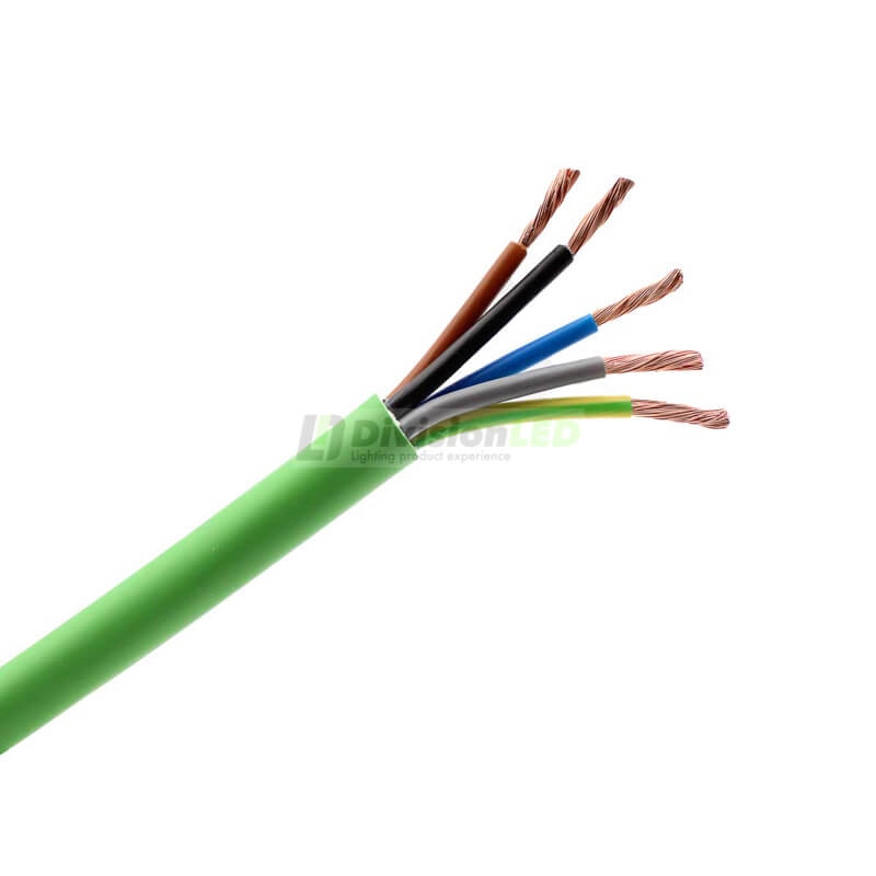 General Cable RZ1-K (AS) flexible libre de halógenos 5G6mm² verde al corte