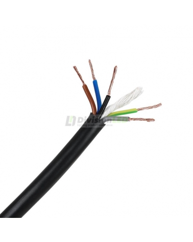 General Cable RV-K Flexible 5G1,5mm² Negro al corte