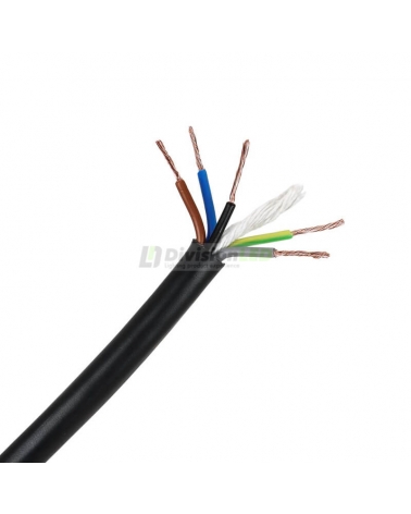 General Cable RV-K Flexible 5G2,5mm² Negro al corte