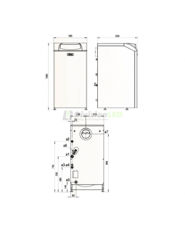 Caldera de gasoil Ferroli SILENT D ECO 30 COND SI UNIT 1E3020302