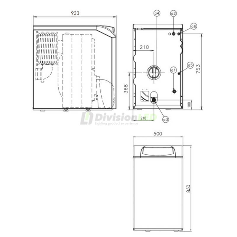 Caldera de gasoil Ferroli ATLAS D ECO 34 COND SI UNIT 0LHW3YWA