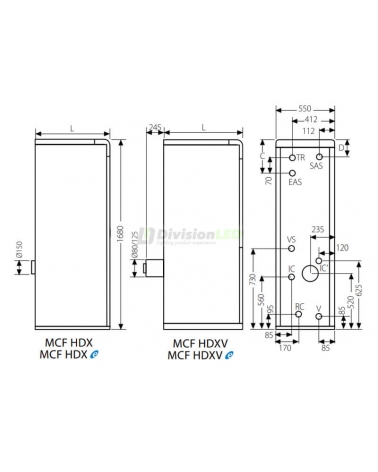 Caldera de gasoil DOMUSA MCF 40 HDX 130L Calefacción+ACS TMCX000106