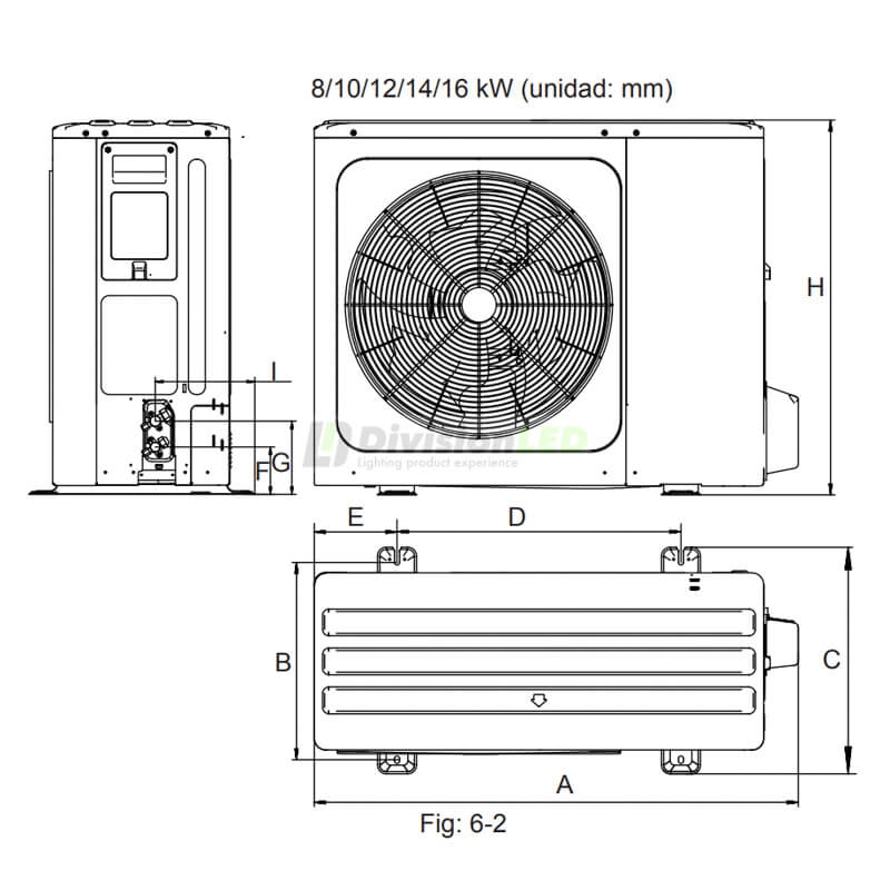 Midea M-Theri A 12 XL Conjunto aerotermia bomba de calor bibloc integrado