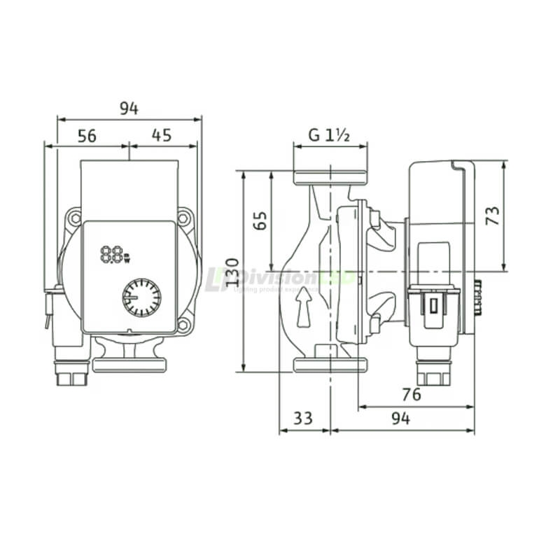 WILO 4248083 Bomba circuladora Yonos PICO1.0 25/1-4-130