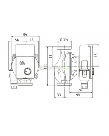 WILO 42480803 Bomba circuladora Yonos PICO1.0 25/1-4-130