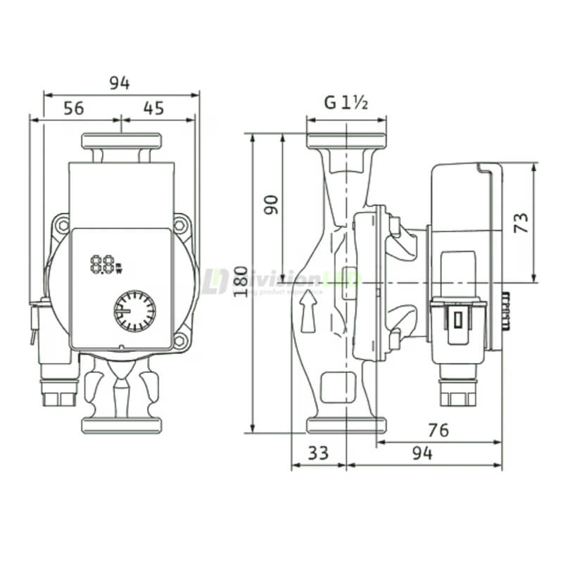 WILO 4248082 Bomba circuladora Yonos PICO1.0 25/1-4