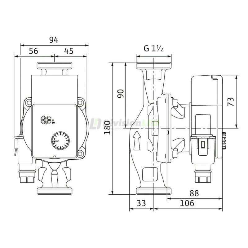 WILO 4248086 Bomba circuladora Yonos PICO1.0 25/1-8