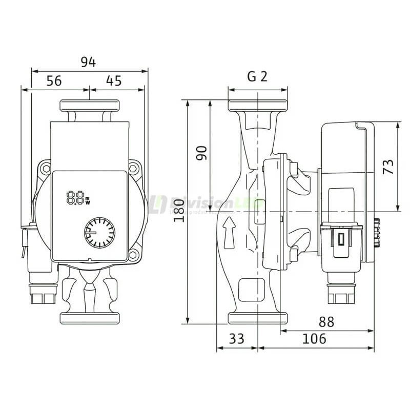 WILO 4248091 Bomba circuladora Yonos PICO1.0 30/1-8