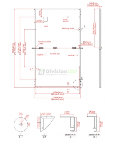 SEG solar SEG-450-BMB-HV pallet de Paneles solares de 450W monocristalino 31 uds