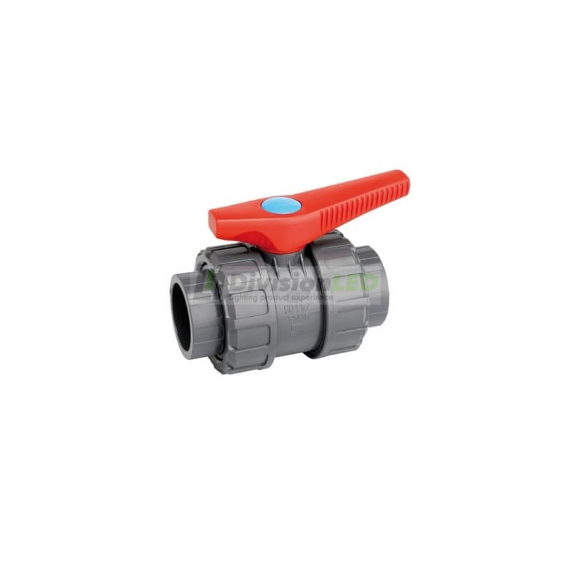 Jimten 052205 Válvula esfera PVC desmontable encolar 50mm