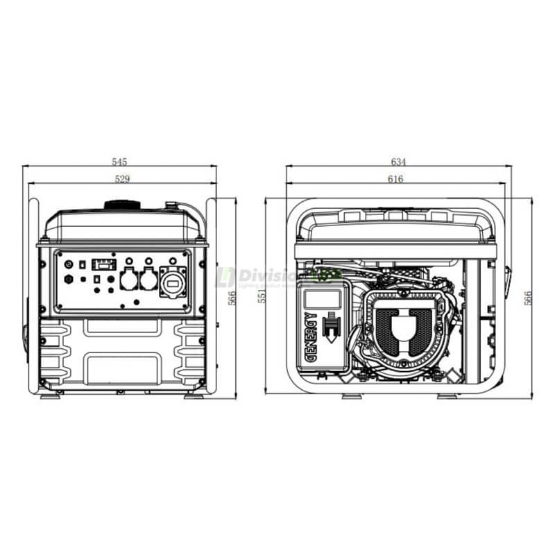 GENERGY CRETA SOL 7500W Generador inverter 230V