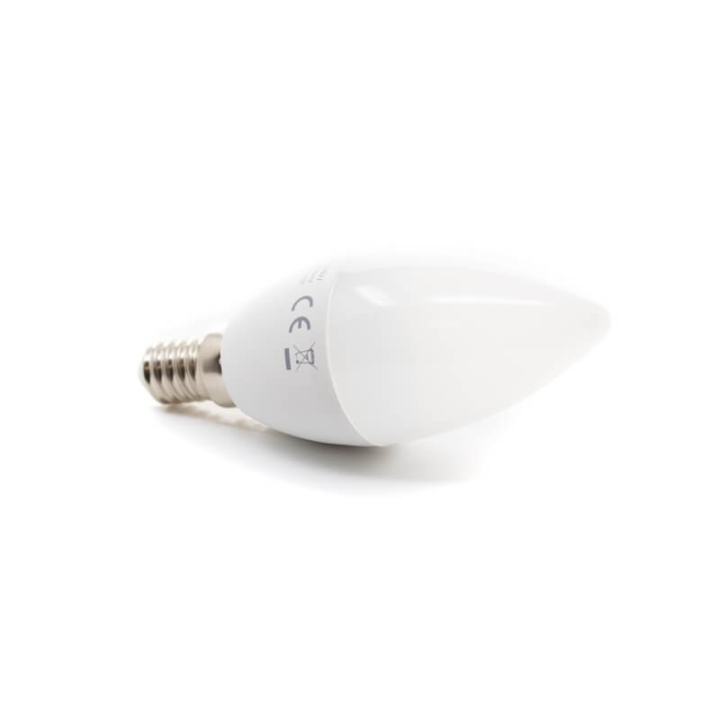Bombilla LED E14 vela 6W - ¡descúbrela en 360°! - DivisionLED