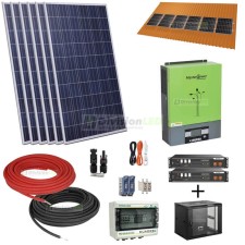 Kit Solar aislada 48V 5000W Master Power litio con cuadro de protección