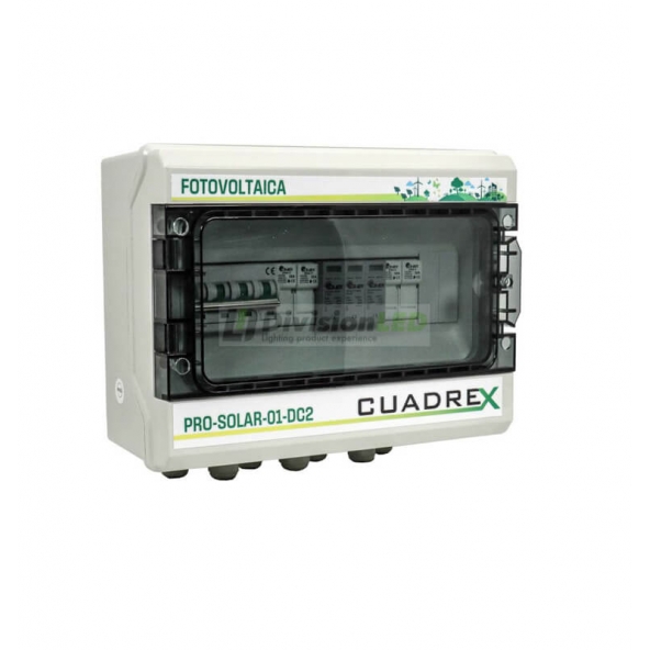 CUADREX PRO-SOLAR-01-DC2 Cuadro de distribución fotovoltaico 63A 1000V DC