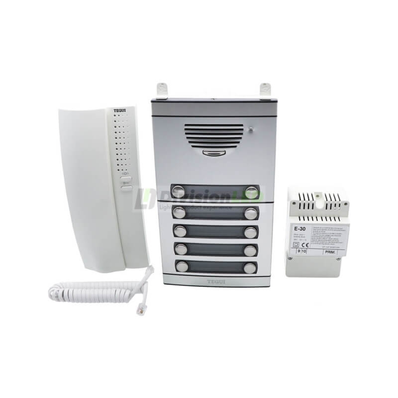 TEGUI 375019 Kit portero A10 placa y teléfono serie 7