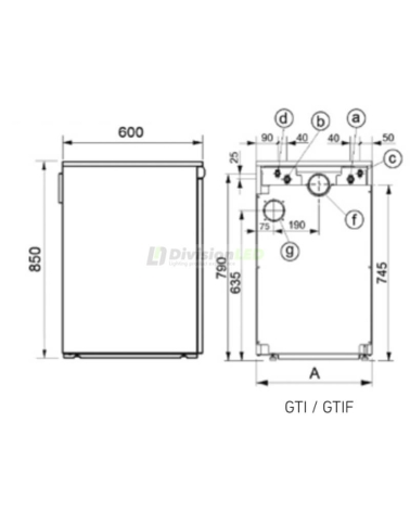 Caldera de gasoil BAXI Gavina Plus Eco GTI 20 calefacción + ACS 7703618