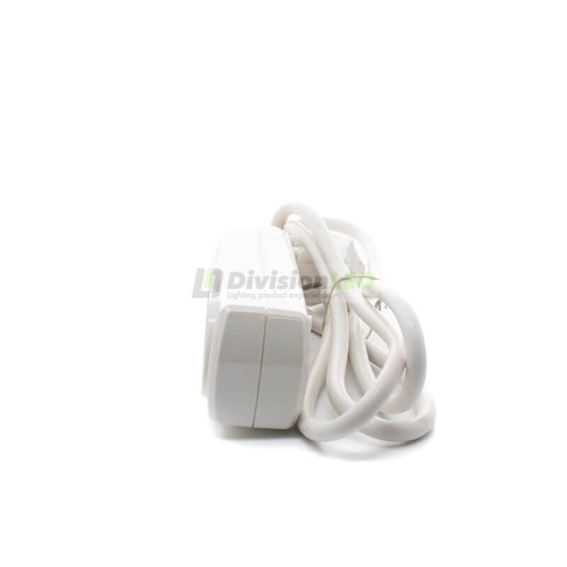 Base múltiple 2 tomas con cable - ¡descúbrela en 360°! - DivisionLED