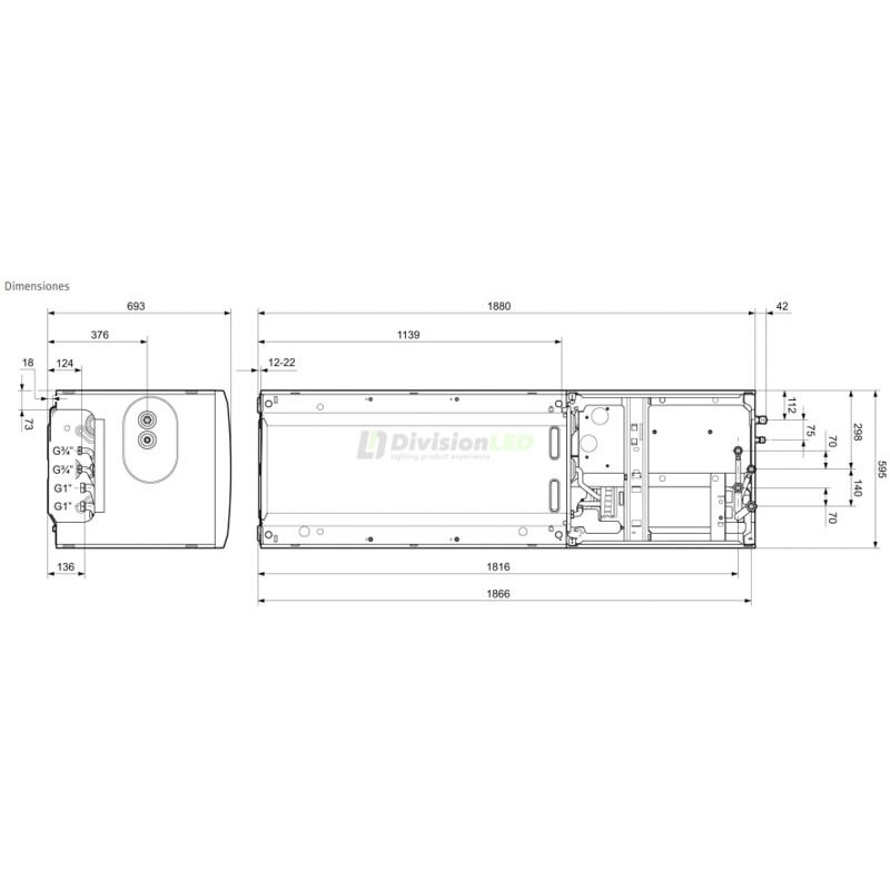 Saunier Duval 0020307745 Genia air MAX 8 inalámbrica + MiPro Sense Bomba de calor aerotérmica aire-agua monobloc