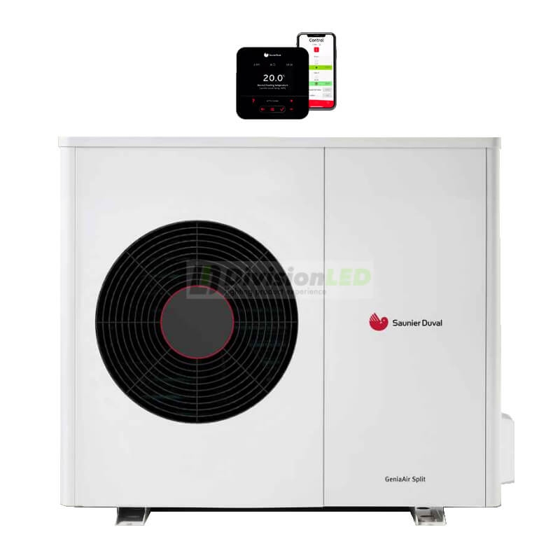 Saunier Duval 0020307745 Genia air MAX 8 inalámbrica + MiPro Sense Bomba de calor aerotérmica aire-agua monobloc