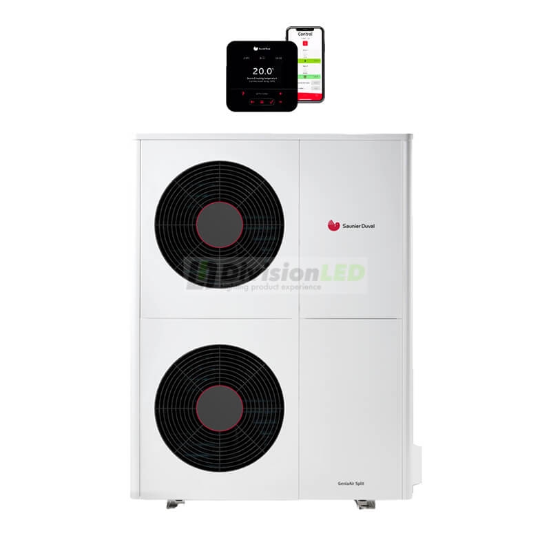 Saunier Duval 0020307752 Genia air MAX 15 cableado + MiPro Sense Bomba de calor aerotérmica aire-agua monobloc