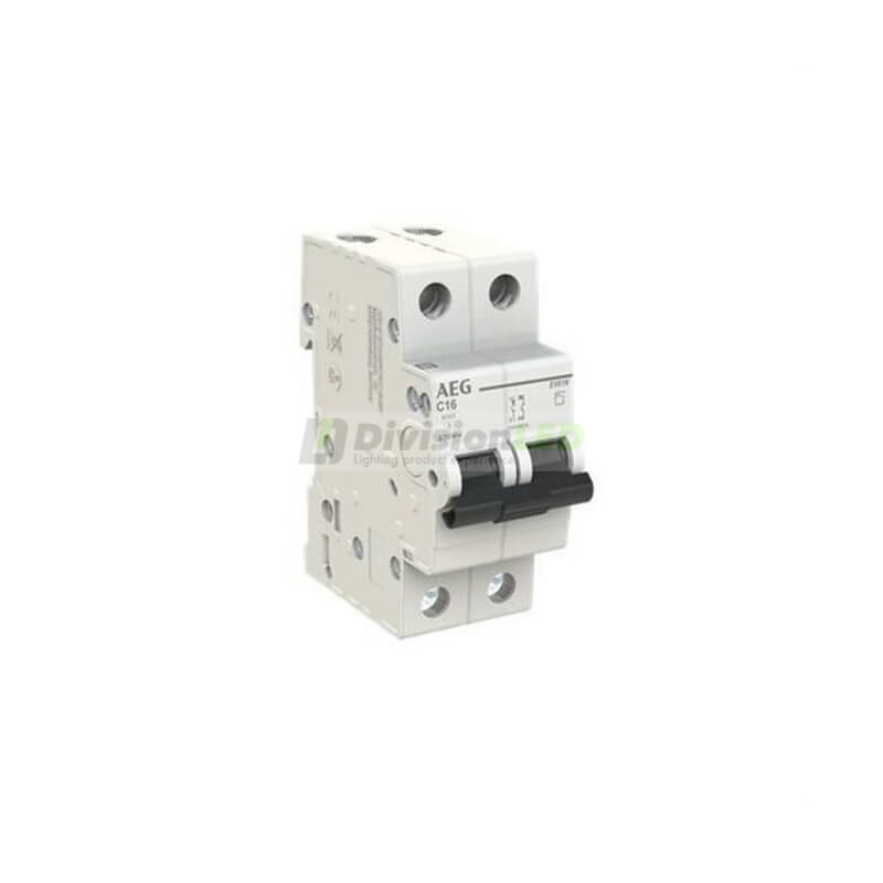 AEG EV61NC16 Interruptor magnetotérmico EV60 1P+N 16A C 6kA 2CDS251190R0164