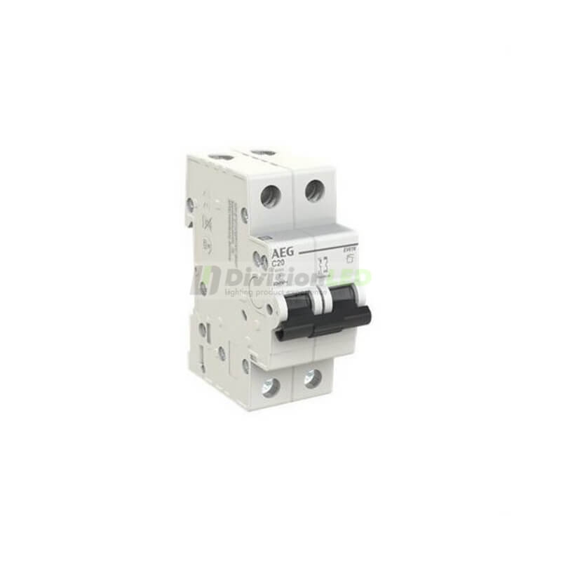 AEG EV61NC20 Interruptor magnetotérmico EV60 1P+N 20A C 6kA 2CDS251190R0204