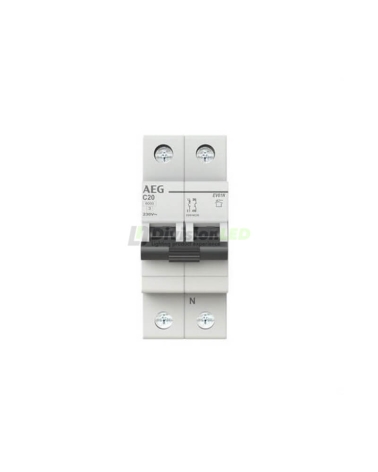 AEG EV61NC20 Interruptor magnetotérmico EV60 1P+N 20A C 6kA 2CDS251190R0204