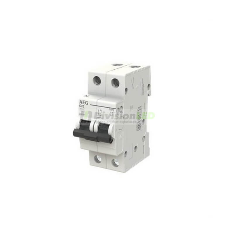 AEG EV61NC20 Interruptor magnetotérmico EV60 1P+N 20A C 6kA 2CDS251190R0204