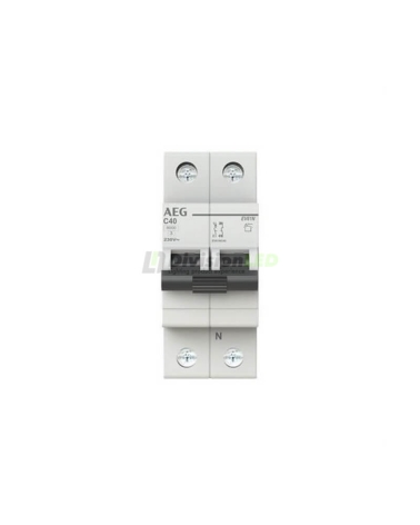 AEG EV61NC40 Interruptor magnetotérmico EV60 1P+N 40A C 6kA 2CDS251190R0404