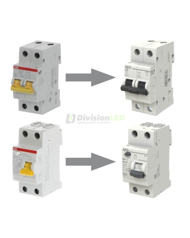 AEG EV62C16 Interruptor magnetotérmico EV60 2P 16A C 6kA 2CDS252090R0164