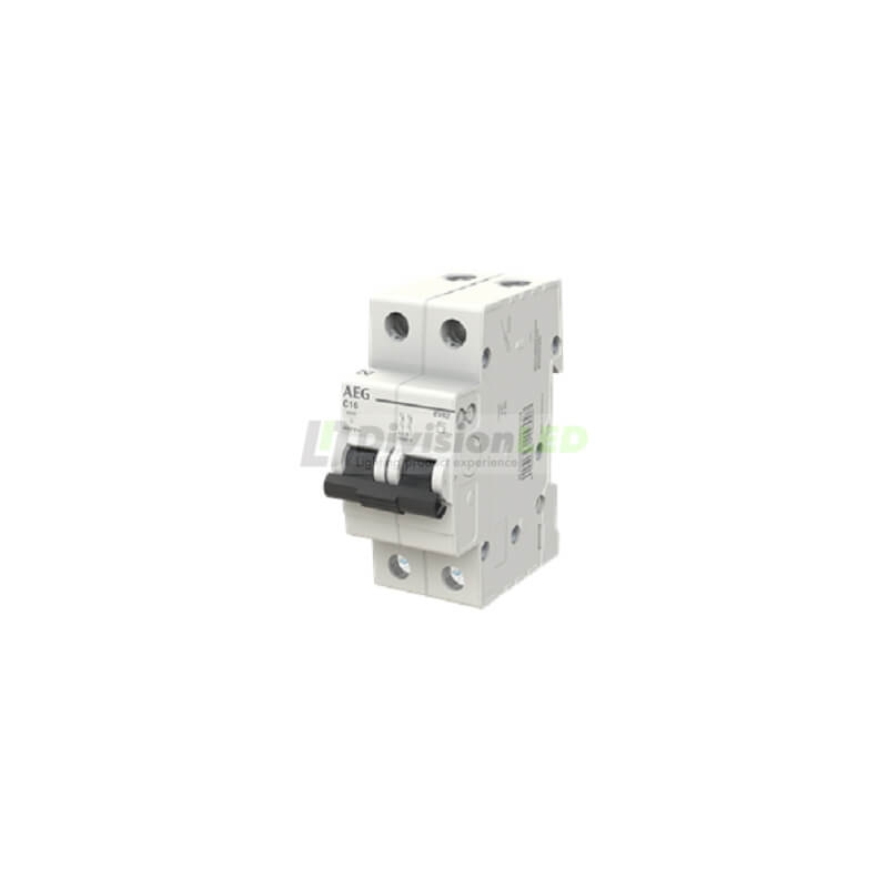 AEG EV62C16 Interruptor magnetotérmico EV60 2P 16A C 6kA 2CDS252090R0164