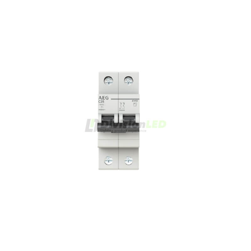 AEG EV62C25 Interruptor magnetotérmico EV60 2P 25A C 6kA 2CDS252090R0254
