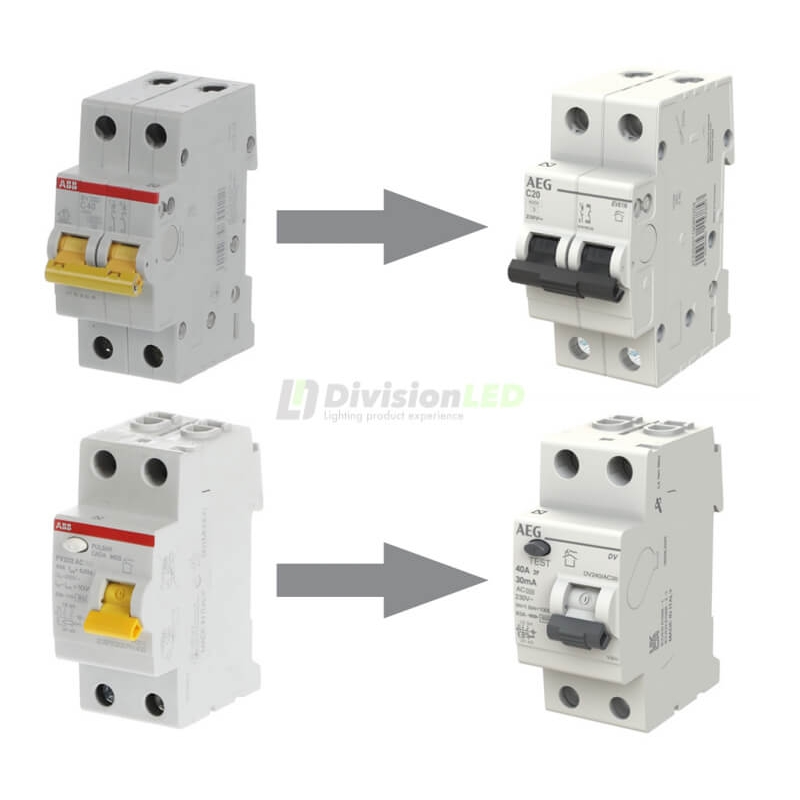 AEG EV62C40 Interruptor magnetotérmico EV60 2P 40A C 6kA 2CDS252090R0404