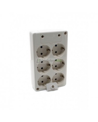 SOLERA 8106 Base múltiple 6 tomas sin cable rectangular EN OFERTA