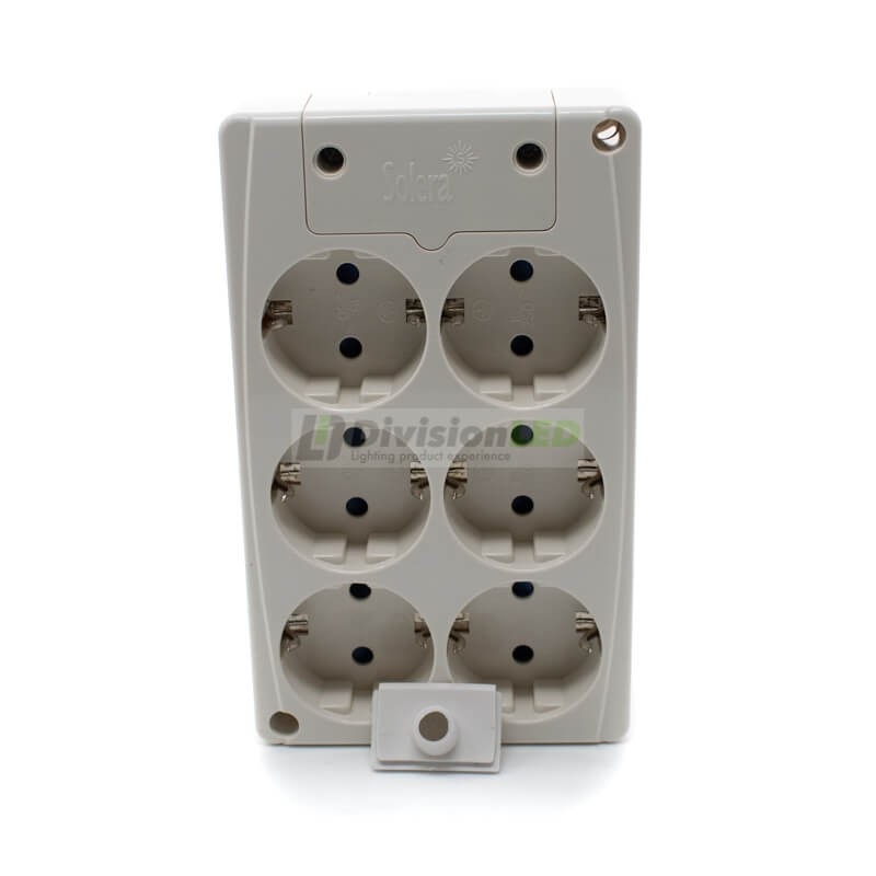SOLERA 8106 Base múltiple 6 tomas sin cable rectangular EN OFERTA