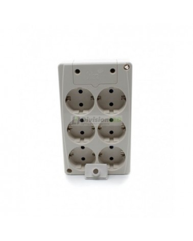 SOLERA 8106 Base múltiple 6 tomas sin cable rectangular EN OFERTA